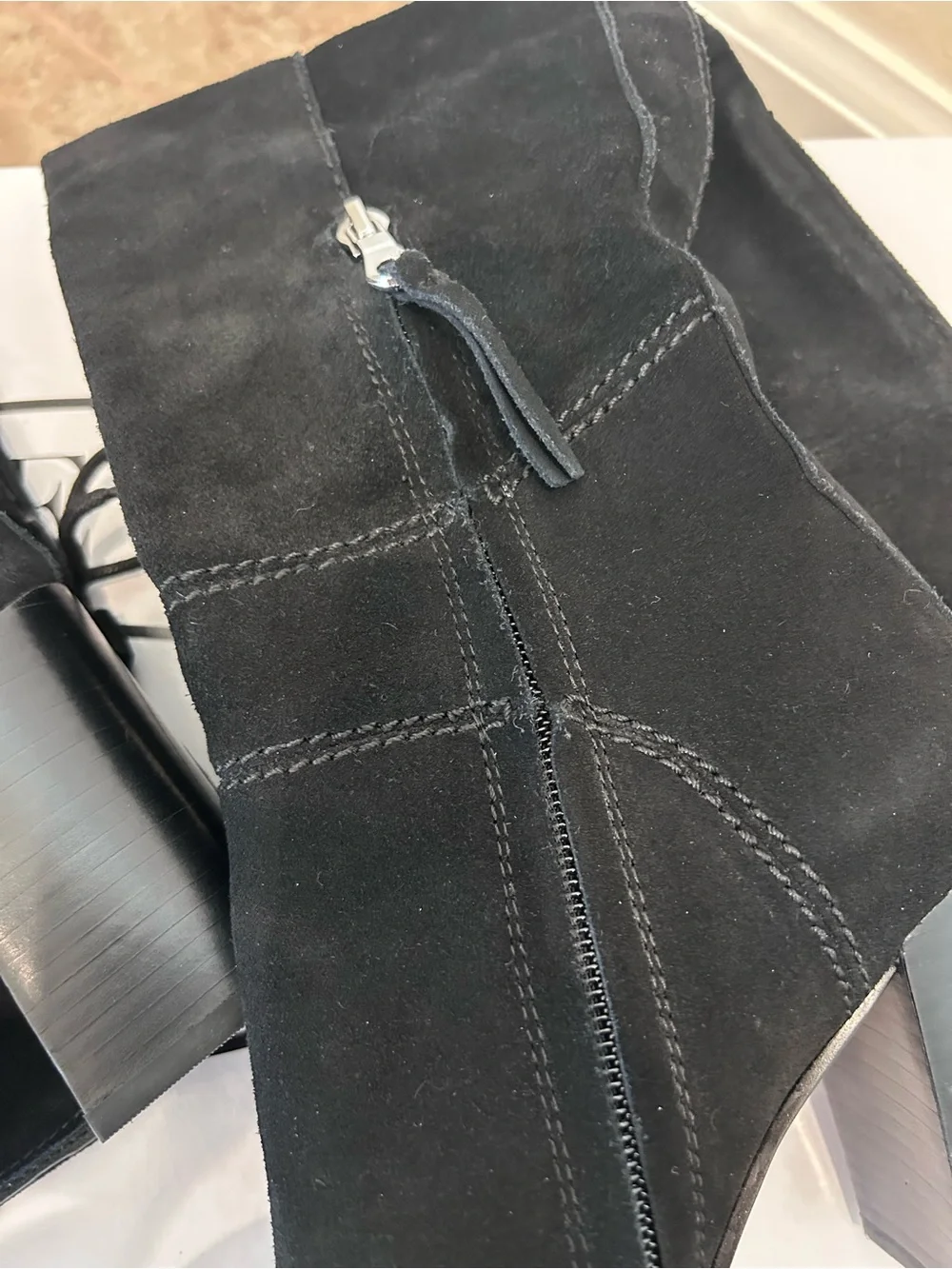 🖤HP🖤Novela Black Over-the-Knee Suede Block Heel Boot - Size 7
